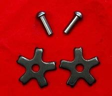 NEW/OLD STOCK  1  1/4"  5-Point COWBOY VAQUERO SPUR ROWELS & PINS