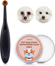 Tear Stain Remover Balm for Dogs Cats with Pro Powder Brush Natural Safe ...