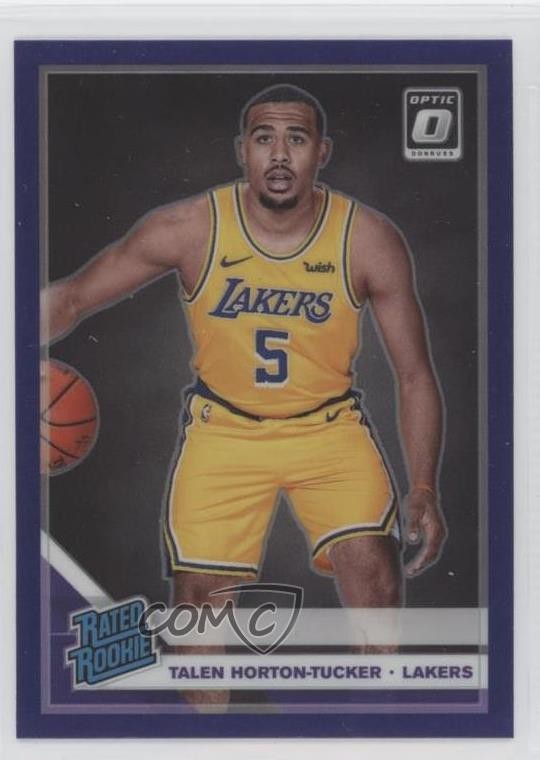 2019 Panini Donruss Optic Rated Rookie Purple Prizm Talen Horton-Tucker #151 yf0