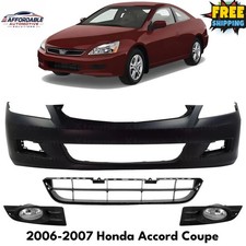 Front Bumper Cover Primed Fog Lights Kit For 2006-2007 Honda Accord Coupe Front Bumper Cover Primed Fog Lights Kit For 2006-2007 Honda Accord Coupe