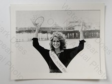 Vivienne Rooke Miss UK 1976 Brighton Beauty Queen Crown Pier TV Times VTG Photo