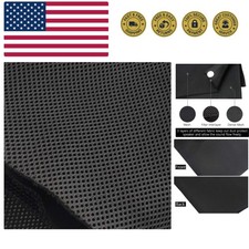 Speaker Grill Cloth Stereo Mesh Fabric for Speaker Repair, Black - 55 x 20 in...
