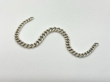 Серебро Antique Solid Silver Graduated Curb