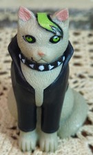 NWT Archie McPhee Goth Cats Emo Cat Vinyl Toy Figurine Halloween
