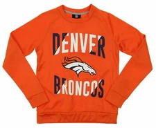 Outerstuff NFL Youth/Kids Denver Broncos Performance Fleece Crew Neck Sweatshirt