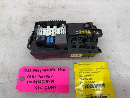 23 Chevrolet GMC Sierra Silverado Intérieur Cabine Fusible Boite 84582038 19-23 - Photo 6 sur 10