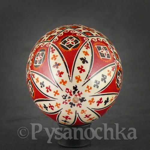 Real Ukrainian Pysanky. Goose Pysanka. Hand made Hutsul Easter Eggs Best Gift - Picture 5 of 11