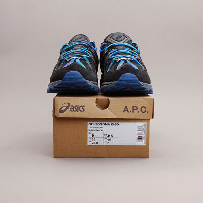 Asics Sportstyle x APC Gel-Sonoma 15-50 Black Blue New Men