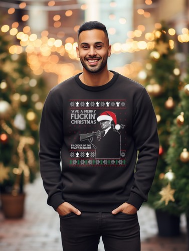 Ave A Merry F*ckin Christmas sweatshirt - Funny Holiday Vibes with a Twist! Unis - Picture 9 of 47