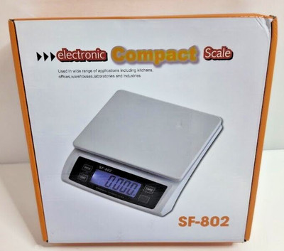 Electronic Compact Scale Kitchen Postage - Sensor Disc - Long Life Battery - New