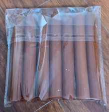 Lot of 7  6" Taper Candles: BROWN Spell Candles Altar Ritual Household LEGAL