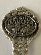 Cuillère souvenir vintage US collection Dakota du Nord