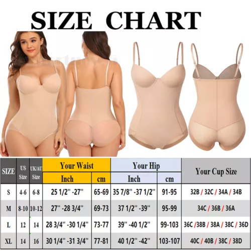 Women's Tummy Control Underwire Bra Bodysuits Body Shaper Leotards Top Jumpsuit - Picture 20 of 23