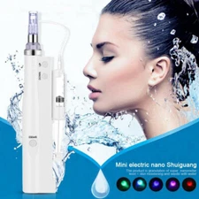 Portable 2 In 1 Water Pen Therapy Skin Care Facial Beauty Gun Device/Replace Tip