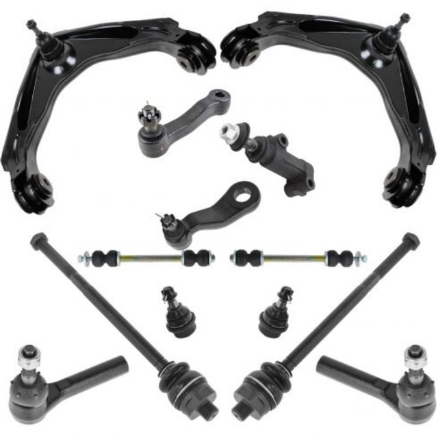 13PCS Control Arm Ball Joint Sway Bar Pitman Idler Arm Tie Rod End For