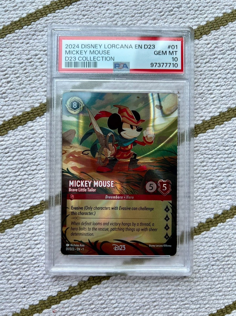 PSA 10 D23 Disney Lorcana Exclusive Expo Collectors Box Full Set