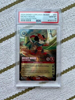 PSA 10 D23 Disney Lorcana Exclusive Expo Collectors Box Full Set