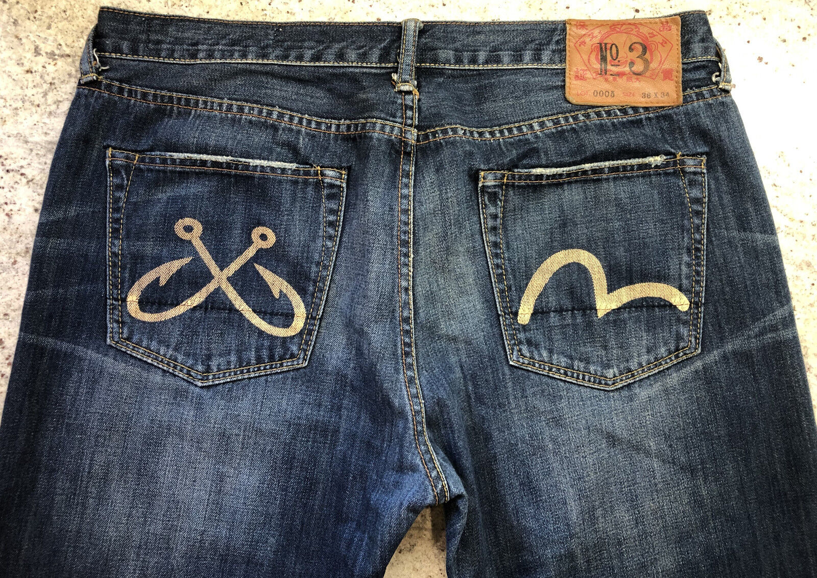 Evisu Jeans Japan No 3 Lot 0005 Size 36