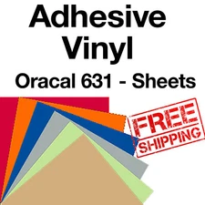 20 Sheets-12"x12" Oracal 631-matte-Adhesive back Vinyl-craft-hobby-sign cutters