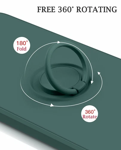 Etui na iPhone 16 15 14 13 Pro Max 12 11 XR XS Silikonowe etui ochronne Ring Cover - Zdjęcie 10 z 28
