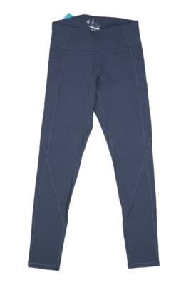 Healthyoga Bootcut Wide Leg High Rise Yoga Workout Pants Gray w Pockets Womens M