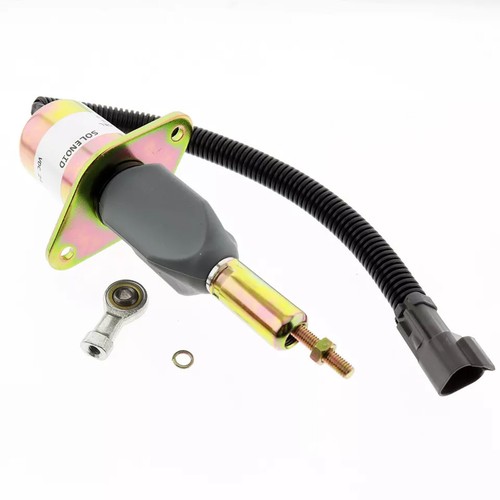 24V Fuel Shutoff Solenoid 4063712 SA-5030-24 for Cummins Engine 6CT 8.3L - Picture 3 of 8