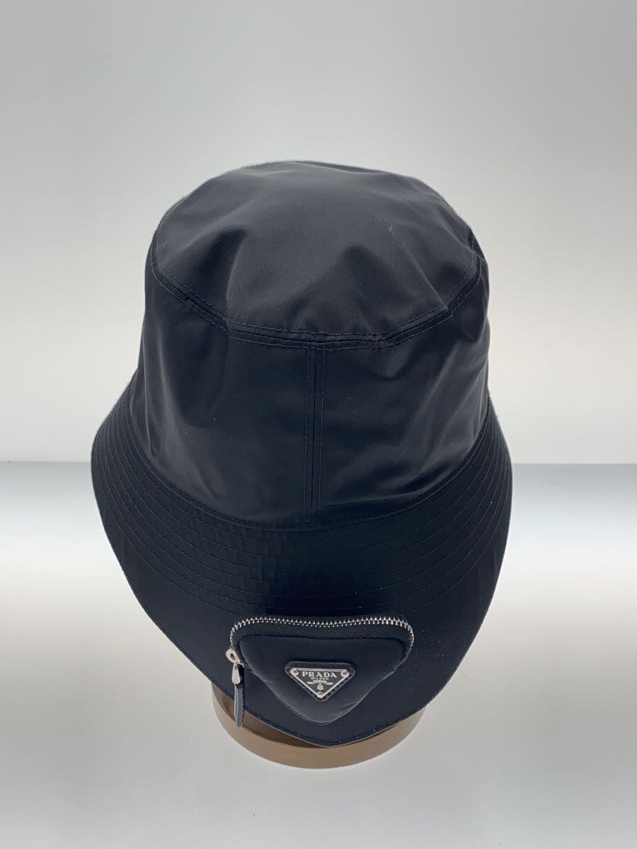 22ss リナイロン　PRADAバケハ PRADA Hat 22SS RE-NYLON Bucket XXL Nylon BLK Black Mens