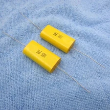 Qty 2  18uF 18mfd 100V Speaker Crossover Metallized Polyester Film Capacitor