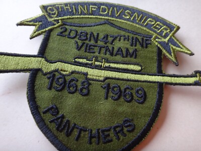 US 9th Infantry Div SNIPER 2nd Bn 47th Inf PANTHERS 1968-69