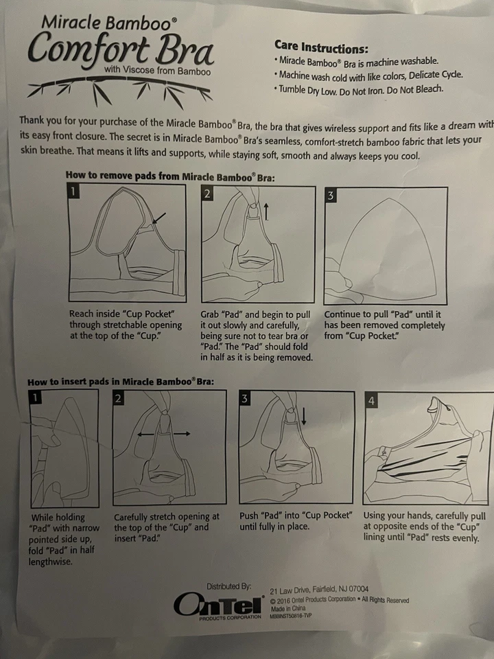 Sujetador cómodo Miracle Bamboo nuevo sin etiquetas - BLANCO XL (Busto 40-43) Foto 3 de 4