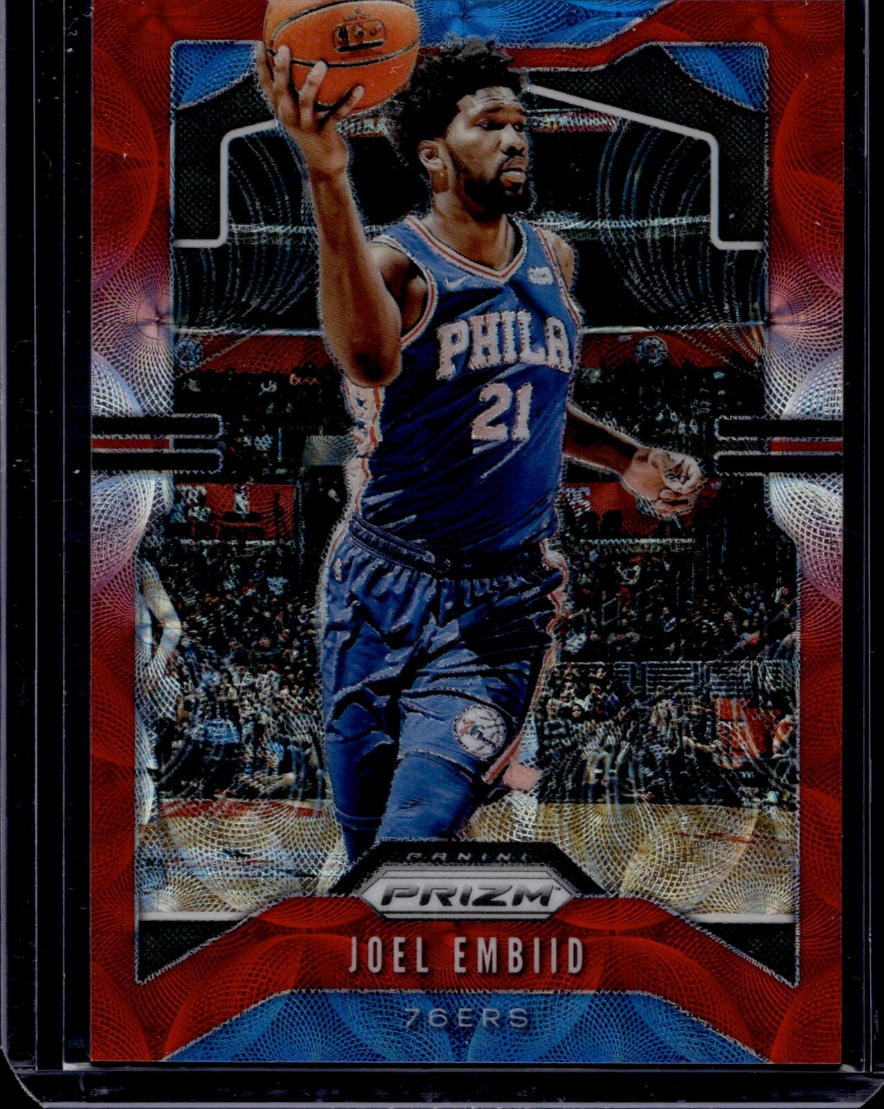 2019-20 Panini Prizm Prizms Choice Red #199 Joel Embiid 57/88