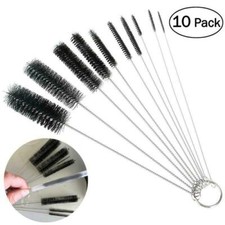 10Pcs/Set Cleaner Bottle Tube Pipe Small Long Cleaning Brushes Nylon Straw Brush