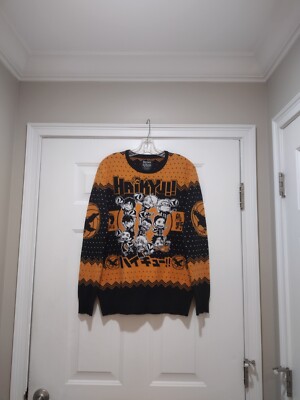 Haikyu Sweater Men s Medium  Karasuno Crows Chibi Team Holiday Exclusive