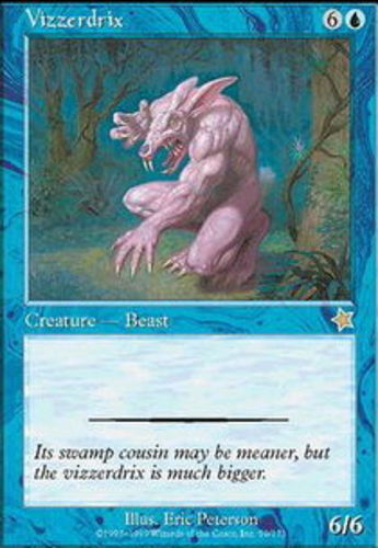 1x Vizzerdrix MTG - Starter 1999 - Heavy Play
