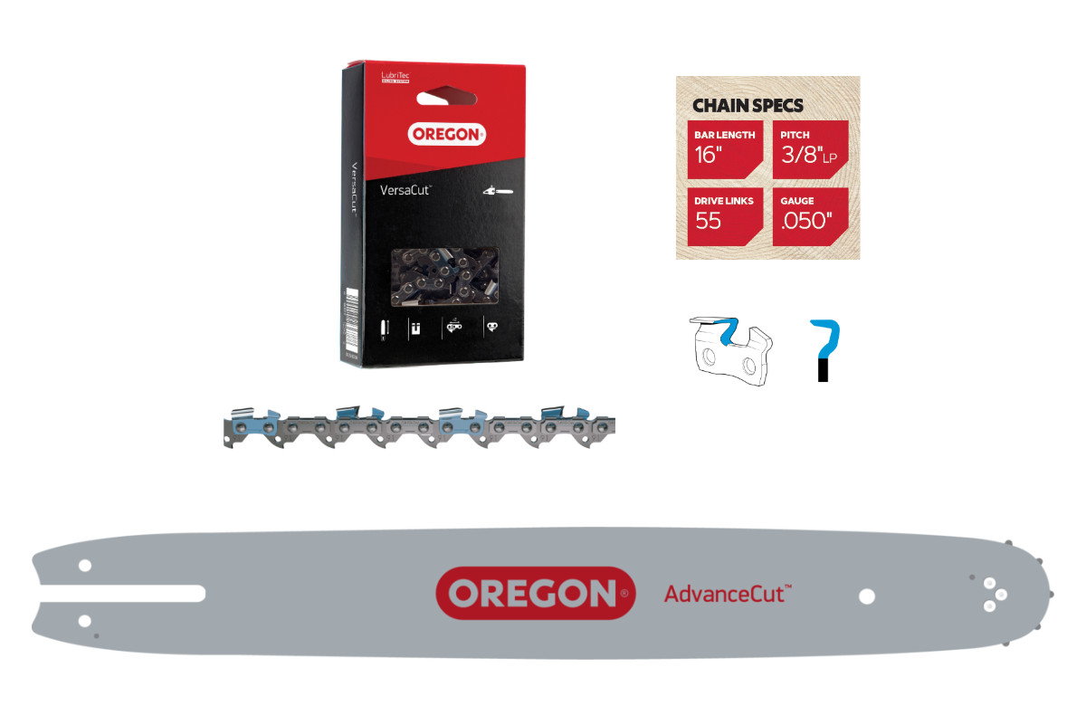 16 in Bar & Chain For Stihl MS211 MS211C MS211C-B MS220 160SXEA074 / 91VXL055G