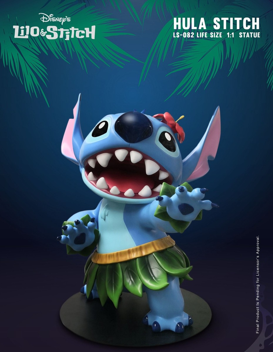 Disney Lilo & Stitch Life Size Statue Hula Stitch 1:1 Scale Figure