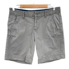 Natural Reflections Short Woman 10 Gray Bermuda Hiking Walking Cotton Staple