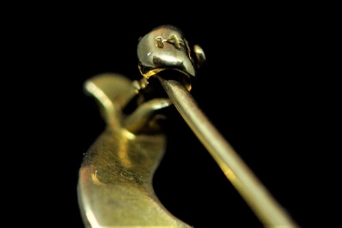 Reloj de bolsillo antiguo de oro 14k pasador para hombres y mujeres RARO - Imagen 4 de 6