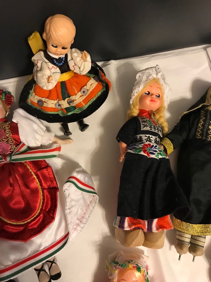 Vintage Dolls Representing Many Countries - Lot of 10 Dolls! | eBay