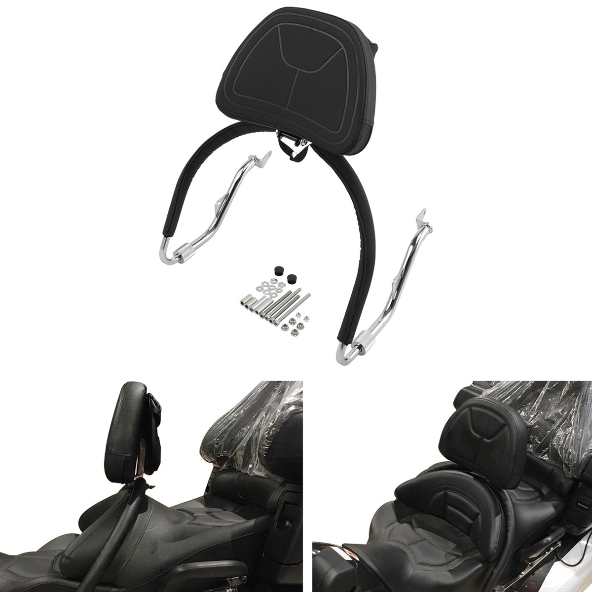 Seat 2018 Goldwing Backrest Goldwing DCT Accessories Black Front