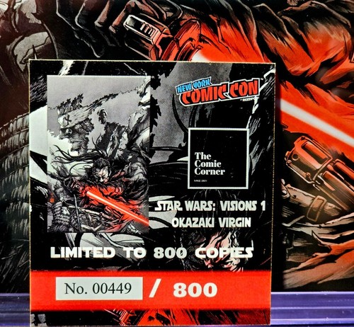 Star Wars Visions #1 Virgin Takashi Okazaki Variante NYCC CGC 9,8 mit Coa 449/800 - Bild 2 von 2