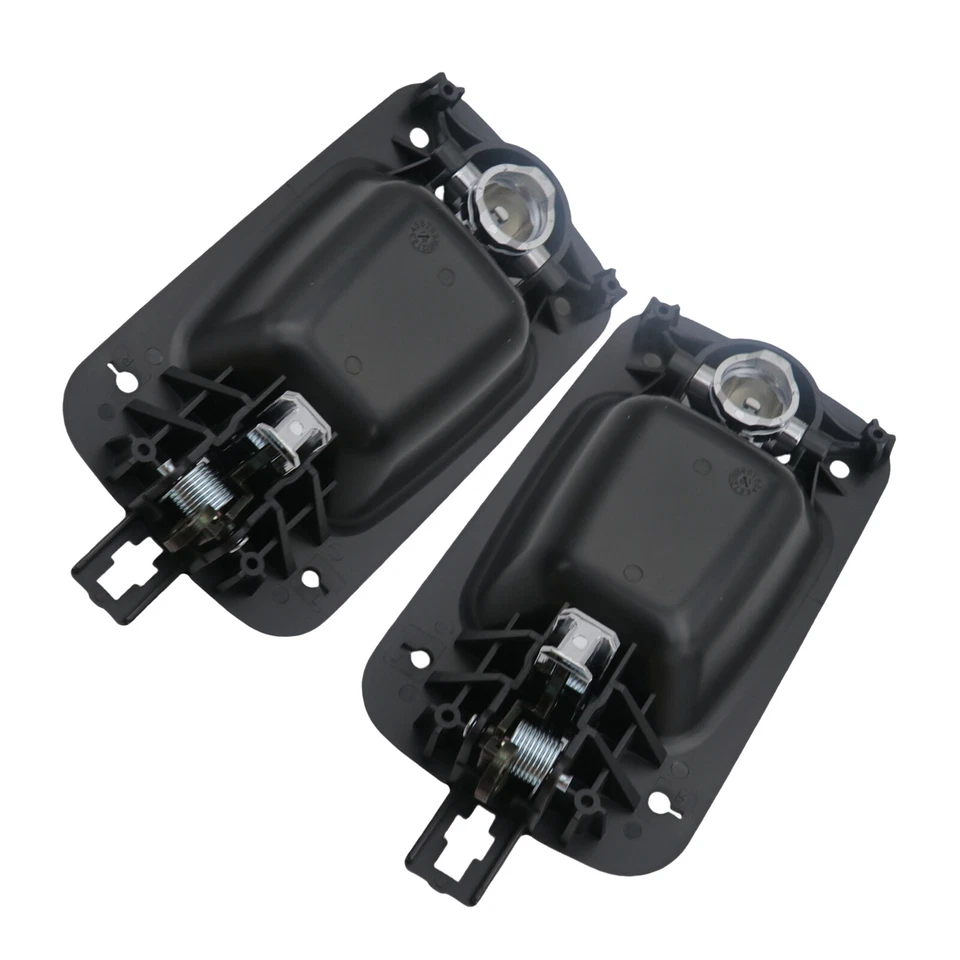 Manija de puerta exterior cromada negra delantera para International Harvester ProStar 2 piezas Foto 4 de 4