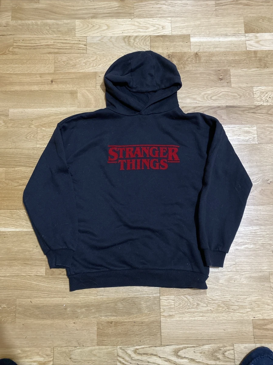Black and red stranger 2024 things hoodie