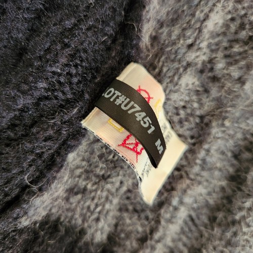 Buffalo Womens Hooded Sweater Button Front Wool Blend Black Gray MINT - Picture 19 of 19