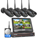 Used Hiseeu 5Mp Wifi Security Camera System Kit With 10” Monitor Plug&Play