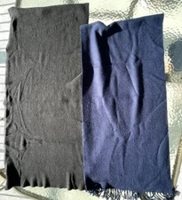 SCARF SHAWL WRAP BLACK BLUE