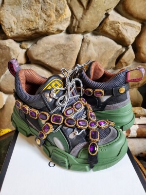 Gucci Flashtrek Green Unisex Size 7.5 | eBay