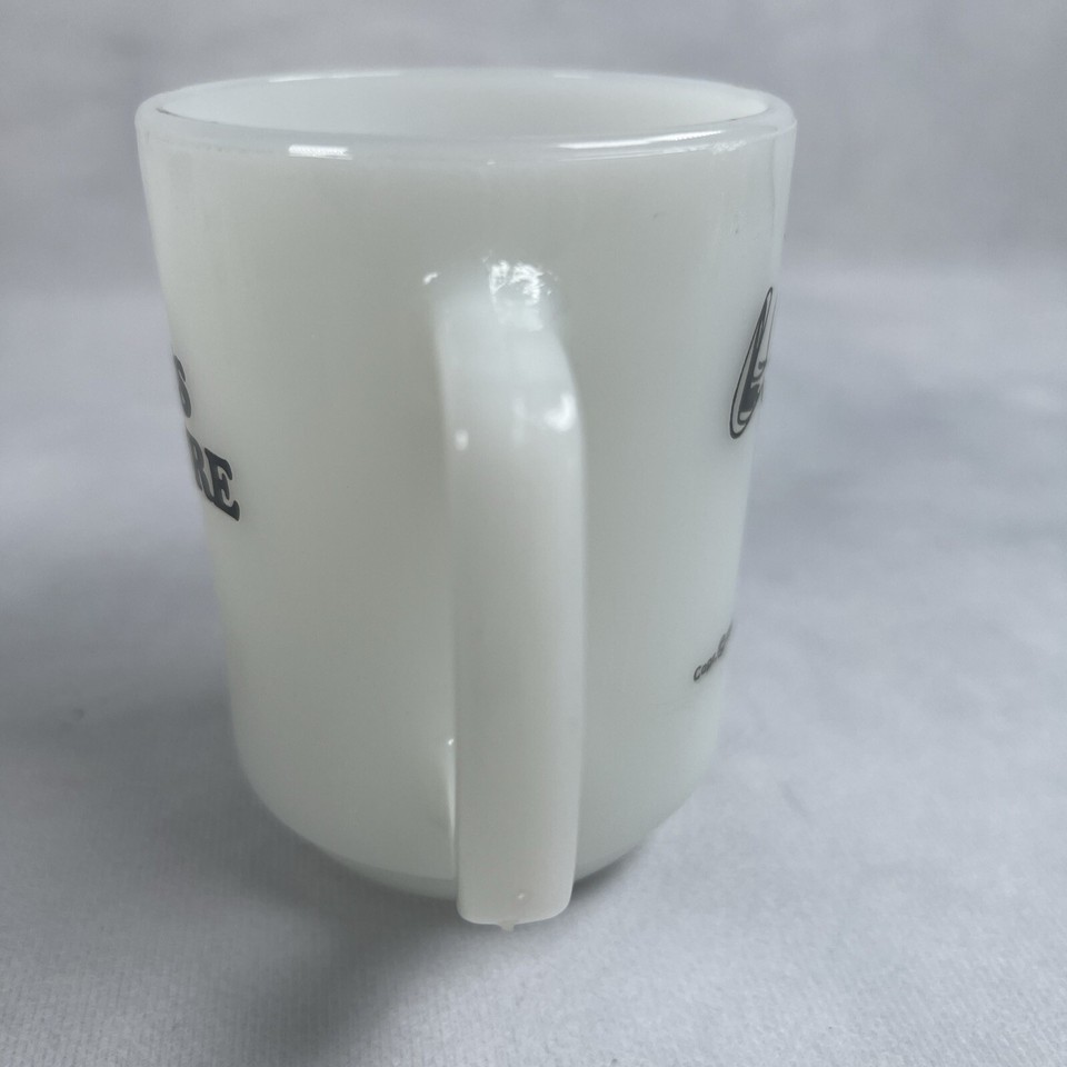 Vintage Fire King Anchor Hocking Milk Glass Snoopy At Times Life is