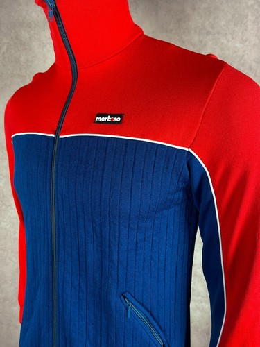 RARE 70s Vintage Merboso Made Swiss Ski Full Zip Sweatshirt Jacket Pants Size 40 - Picture 3 of 11