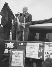 Sir Miles Thomas speaking at a rally in London's Hyde Park, organi- Old Photo